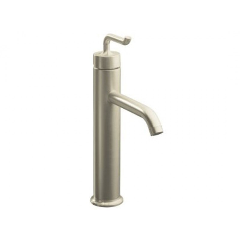 Purist Vessel Faucet - Sculpted Handle - Brushed Nickel