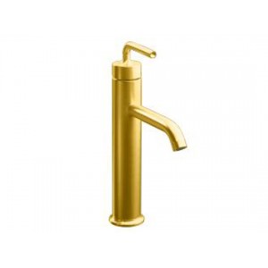 Purist Vessel Faucet - Sculpted Handle - Brushed G...