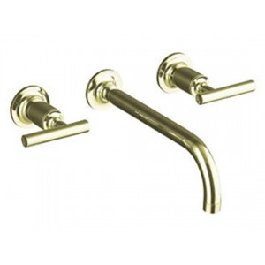 Purist Wall Mount Faucet - Trim Only - French Gold