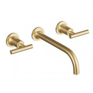 Purist Wall Mount Faucet - Trim Only - Brushed Gol...