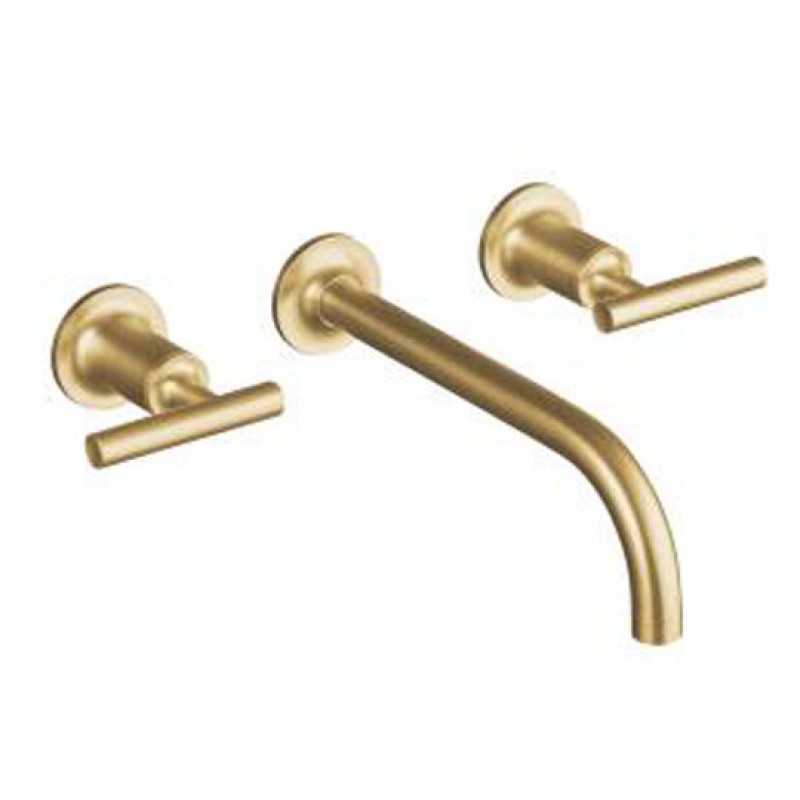 Purist Wall Mount Faucet - Trim Only - Brushed Gold