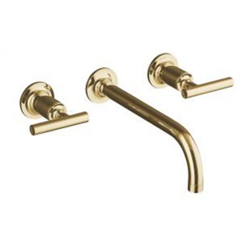 Purist Wall Mount Faucet - Trim Only - Polished Gold
