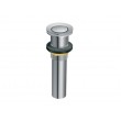 Chrome Spring Loaded Push Button Drain (Without Overflow)