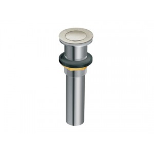 Brushed Nickel Spring Loaded Push Button Drain (Wi...