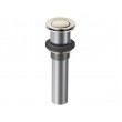 Polished Nickel Spring Loaded Push Button Drain (Without Overflow)