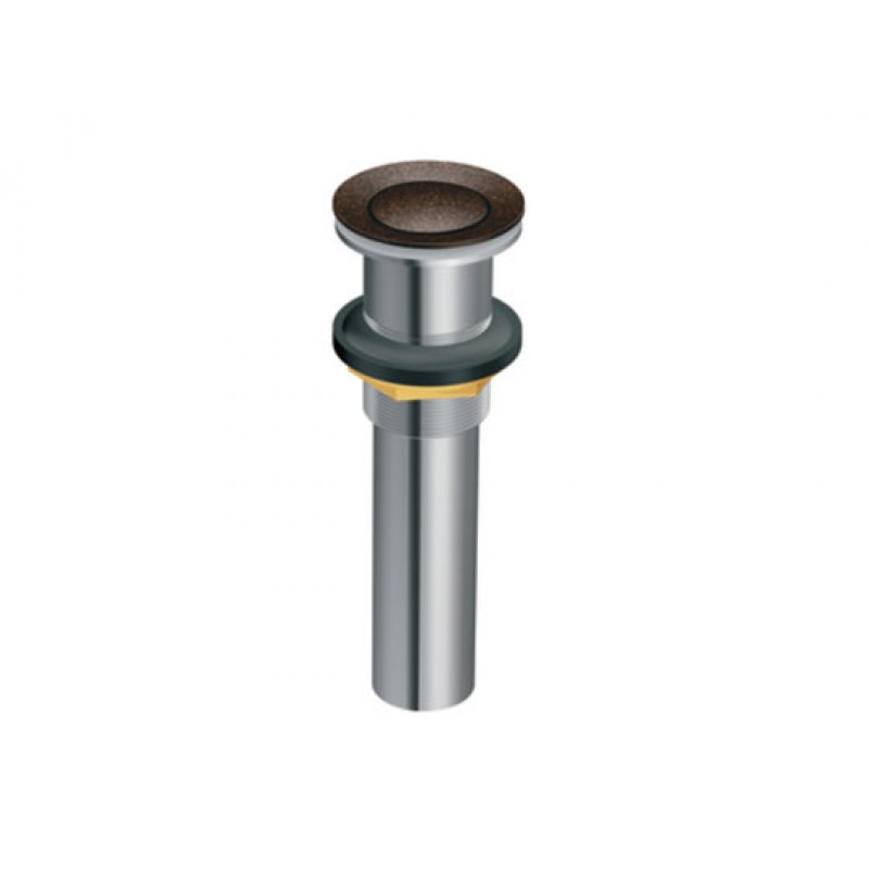Oil Rubbed Bronze Spring Loaded Push Button Drain (Without Overflow)