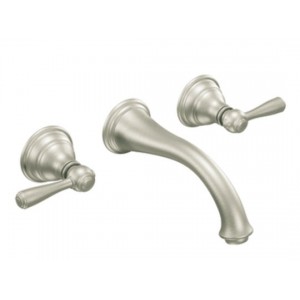 Kingsley Wall Mount Faucet - Trim Only - Brushed N...