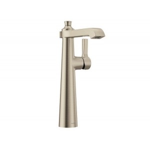 Flara Brushed Nickel One-Handle High Arc Bathroom Faucet
