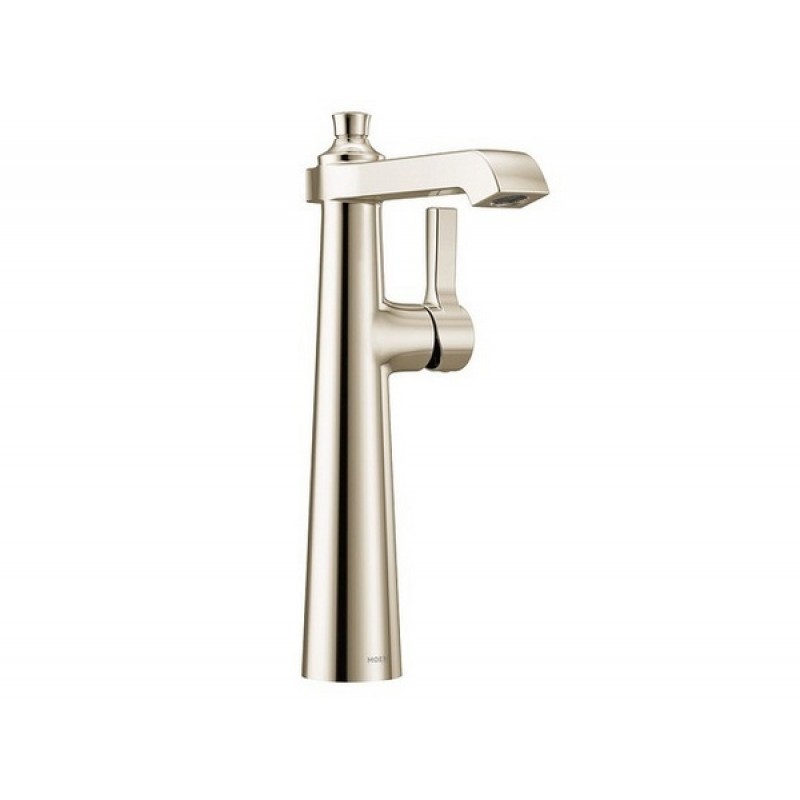 Flara Polished Nickel One-Handle High Arc Bathroom Faucet