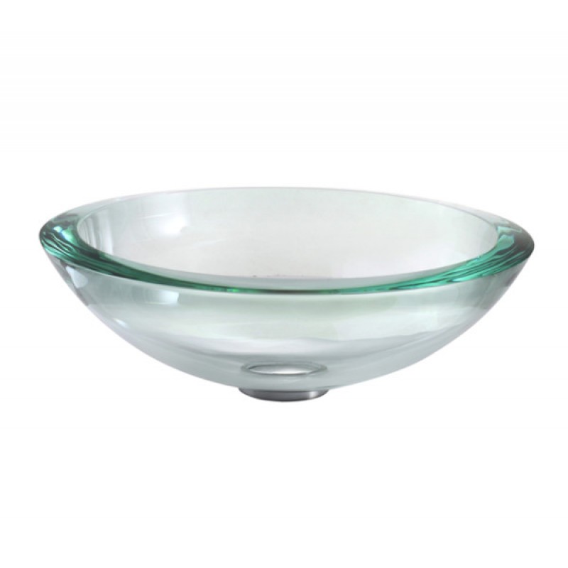 KRAUS 34 mm Thick Glass Vessel Sink in Clear